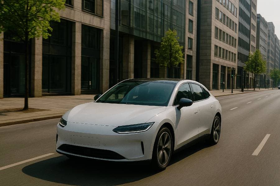 Auto elettica in città